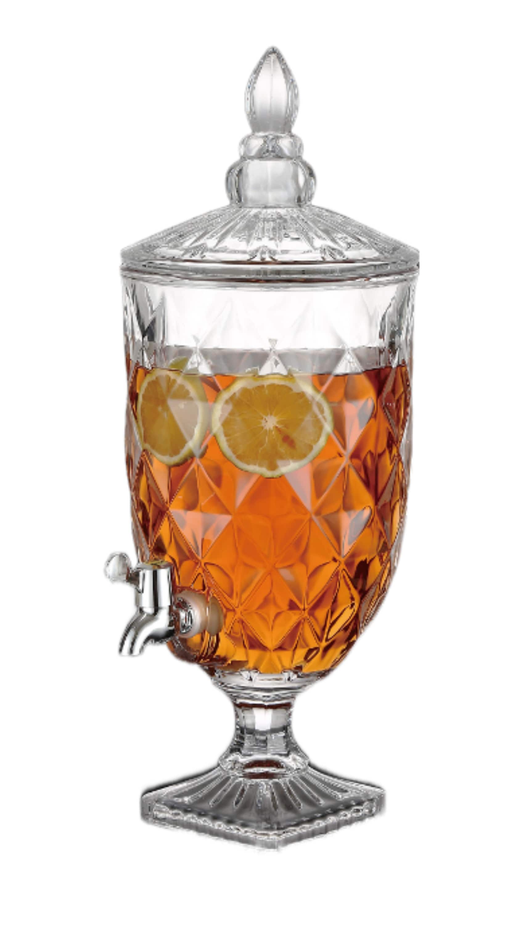 Getr&auml;nkespender 5L aus Glas mit Deckel & Zapfhahn - Bild 1