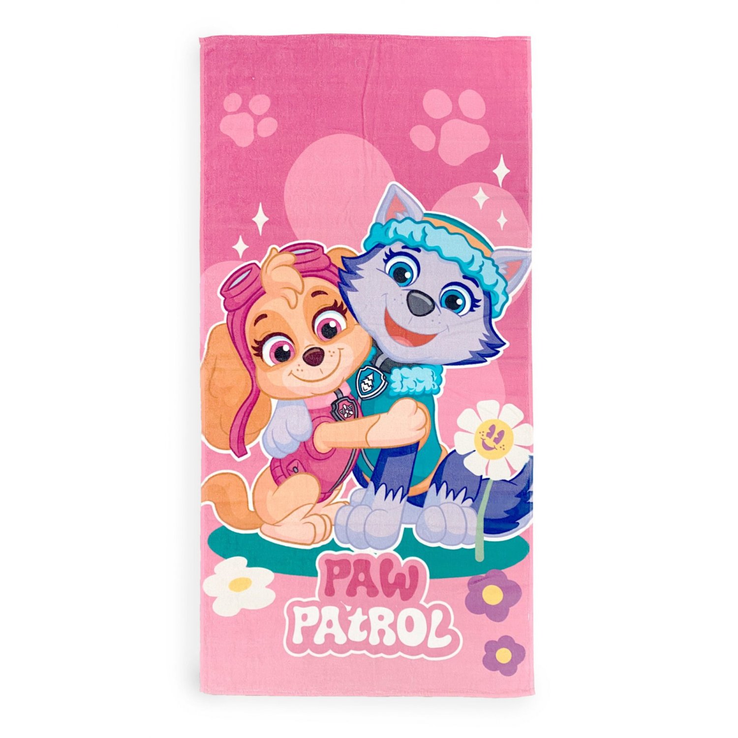 Paw Patrol Strandtuch Kinderhandtuch aus Baumwolle in Rosa, - Bild 1