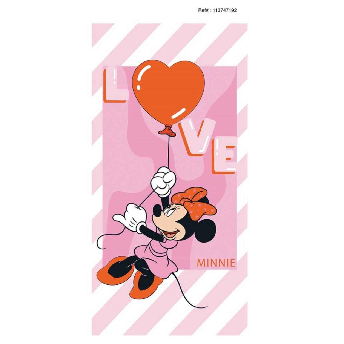 Minnie Maus Strandtuch Baumwollkomfort f&uuml;r sonnige Tage, 70 x 140 cm - Bild 1