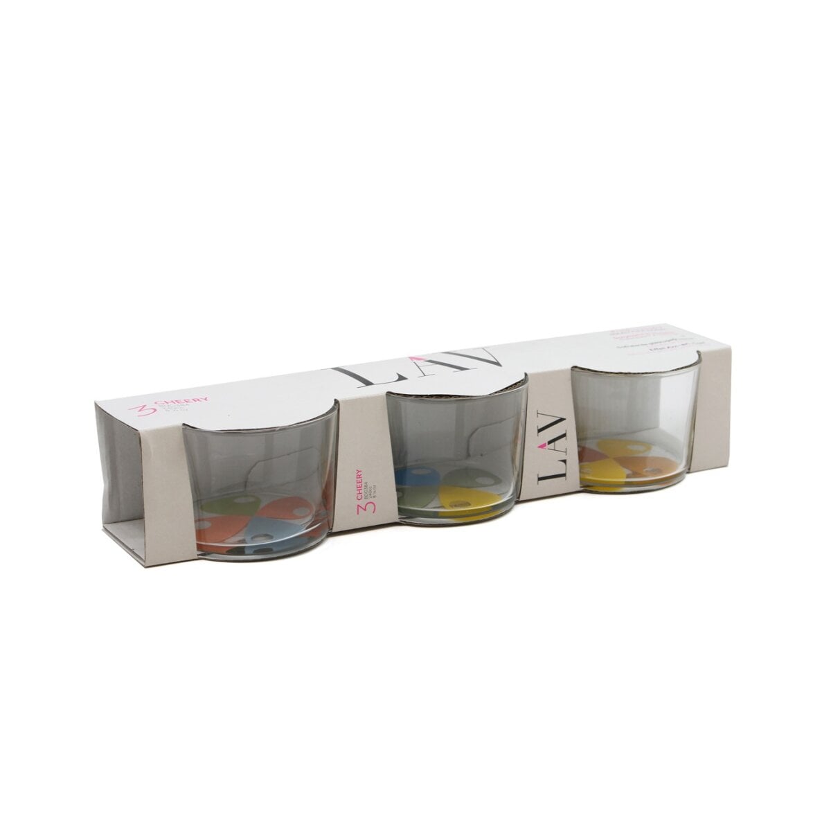LAV Bodega Cherry Glasschalen, 3er Set, 240 ml - zeitlos & vielseitig - Bild 1