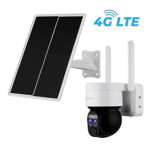 LUVISION 4G / LTE DUO PTZ Solar Überwachungskamera Kamera für SIM Karte 12x opt. Zoom Sirene 