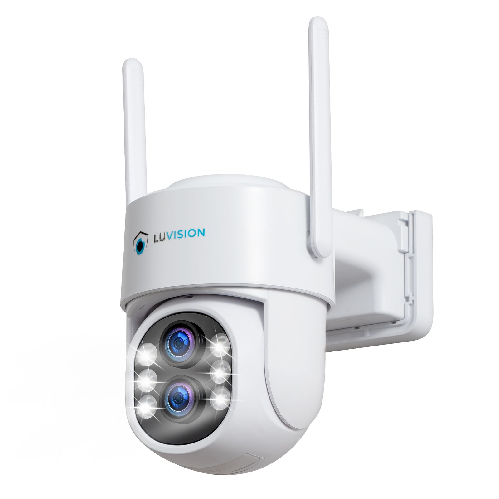 LUVISION 3MP+3MP Dual Linse PTZ WLAN &Uuml;berwachungskamera KI Personenerkennung 