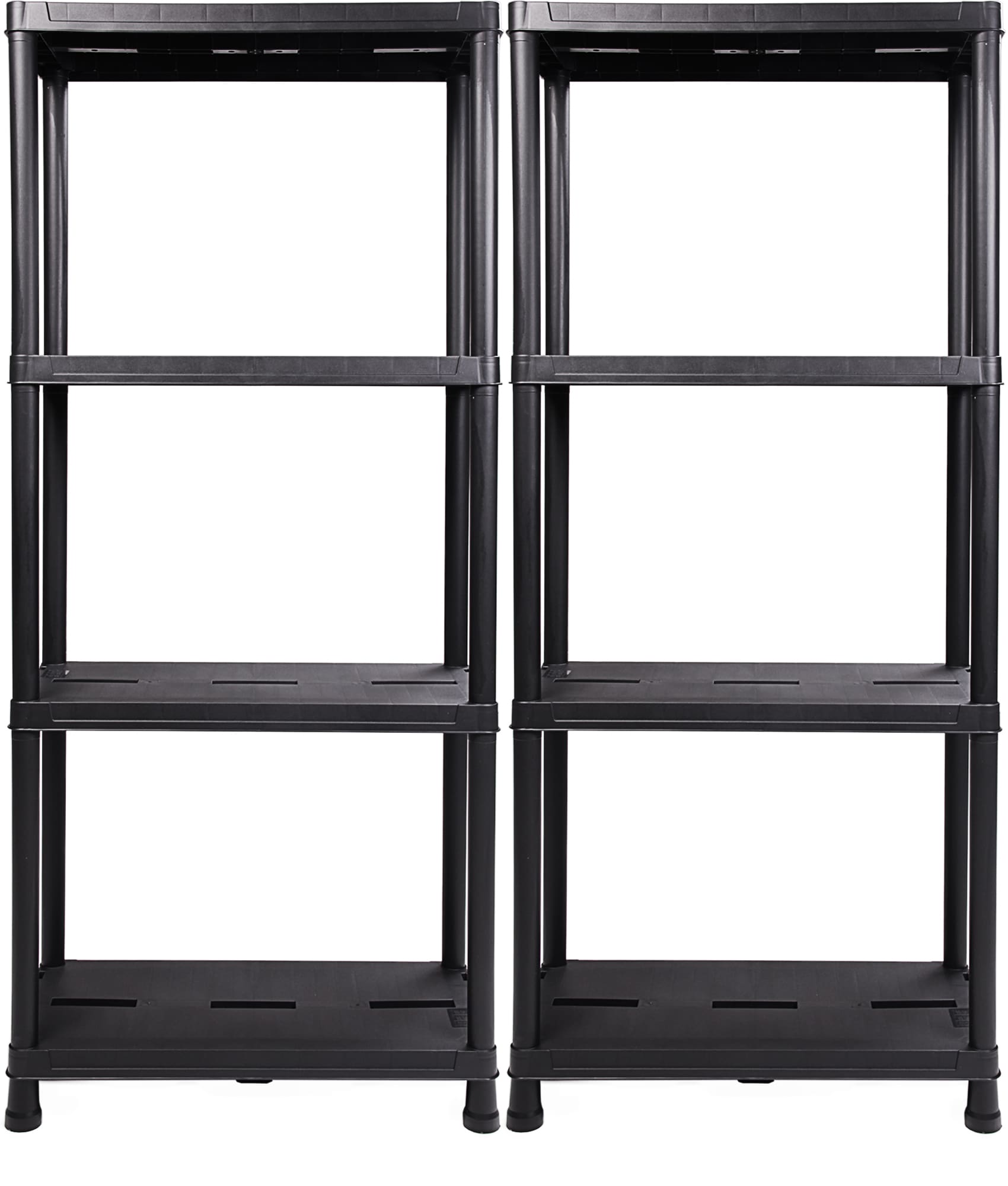 2 x Kunststoffregal Steckregal 60 x 30 cm 