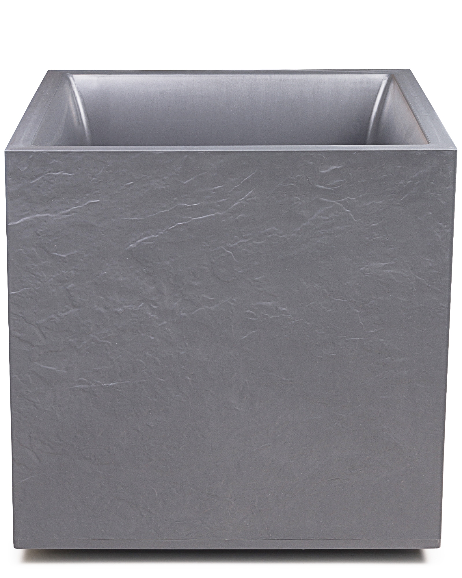 Pflanzk&uuml;bel Vulkan 50 Pflanzw&uuml;rfel mit Doppelwand hellgrau 