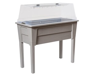 Hochbeet Frühbeet Gewächshaus Victoria warmgrau 