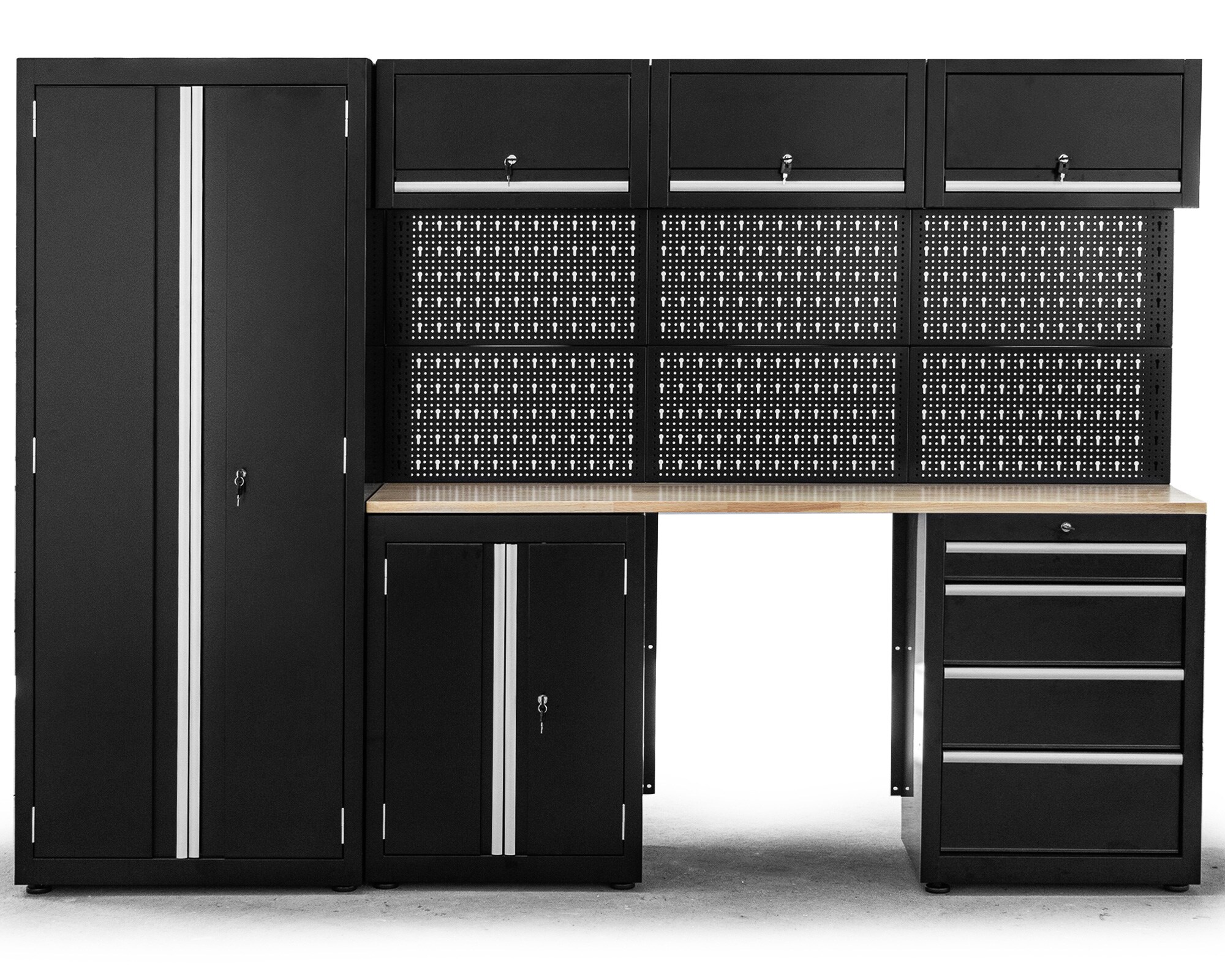 XL M&auml;nnerk&uuml;che 260cm Werkstatteinrichtung 9 Teile 