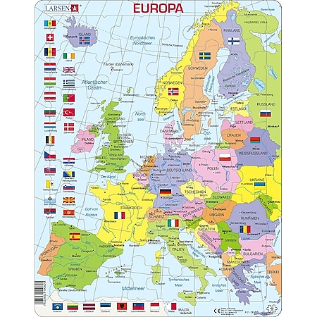 Larsen Puzzle Puzzle - Europa (politisch) 