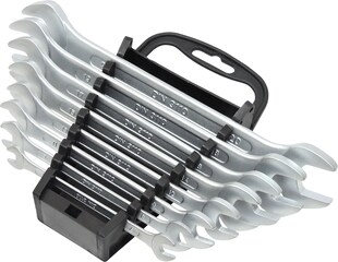 FAMEX 10255-8 Doppel-Gabelschlüssel Satz in Kunststoffhalter 8-tlg. 