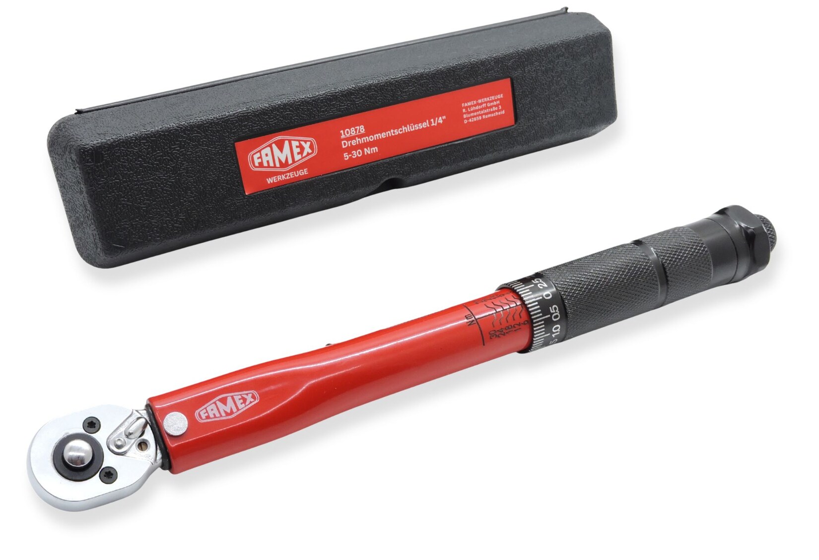 FAMEX 10878 Drehmomentschlüssel 1/4", 5-30 Nm