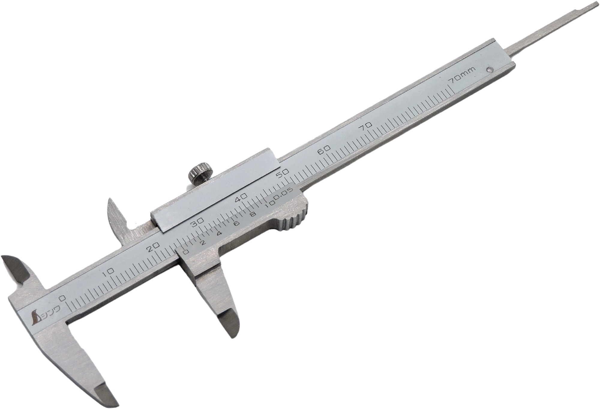 Shinwa 19892 Mini Messschieber, Schieblehre 70mm 