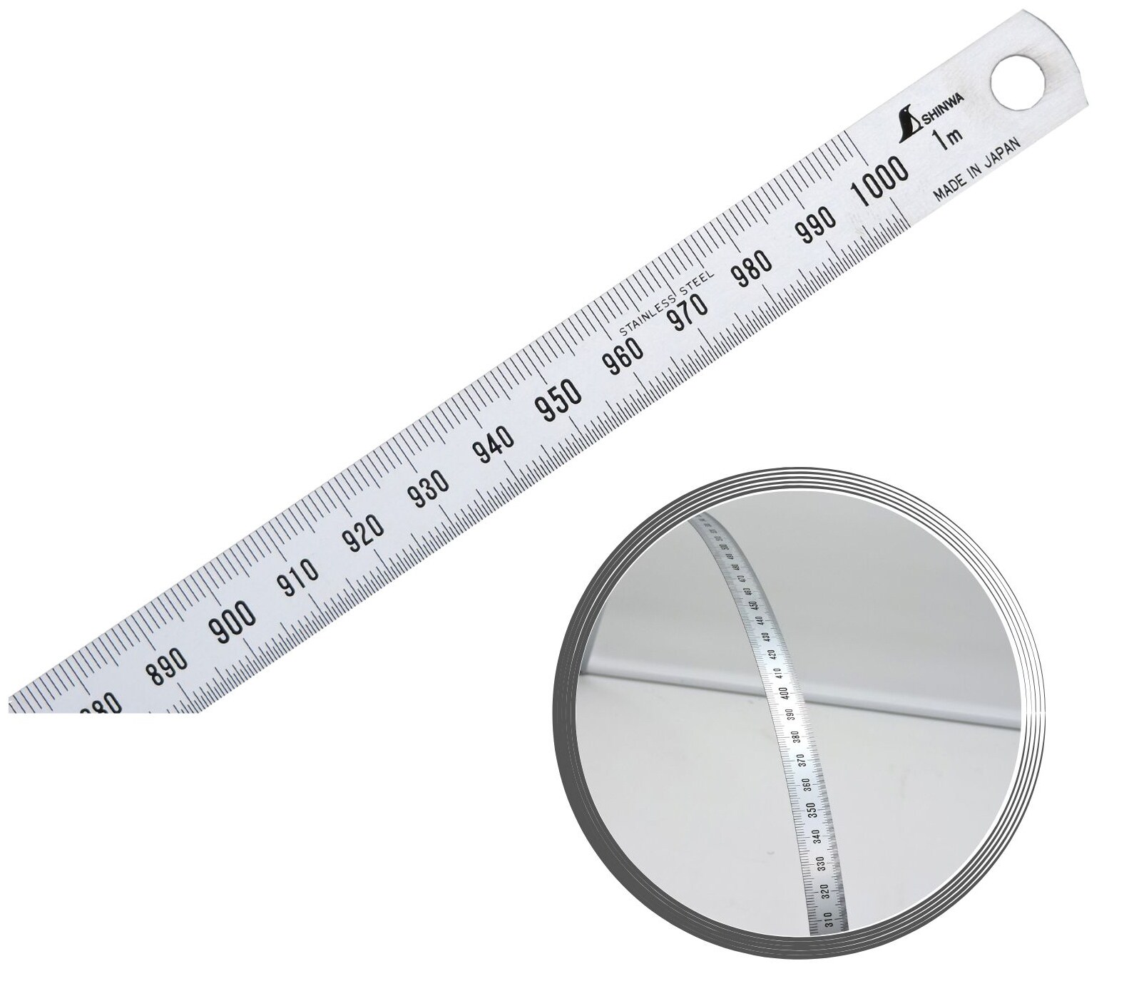 Shinwa 29033 Edelstahllineal flexibel 100 cm 