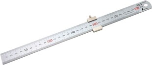 Shinwa 76752 Edelstahllineal 30 cm – mit Anschlag 