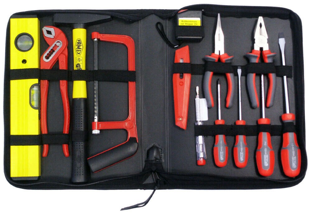 FAMEX 190-50 Werkzeugtasche mit Werkzeug Set 