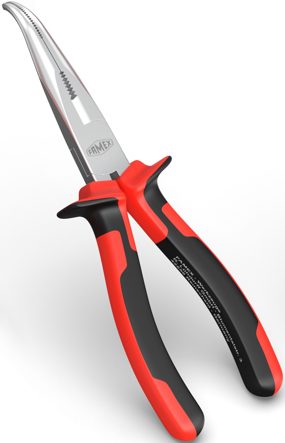 FAMEX 3155 Telefonzange gebogen - High Quality - 200mm 