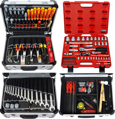 FAMEX 418-18 Profi Werkzeugkoffer mit Werkzeug Set mit Steckschlüsselsatz  in Top Qualität bei Marktkauf online bestellen