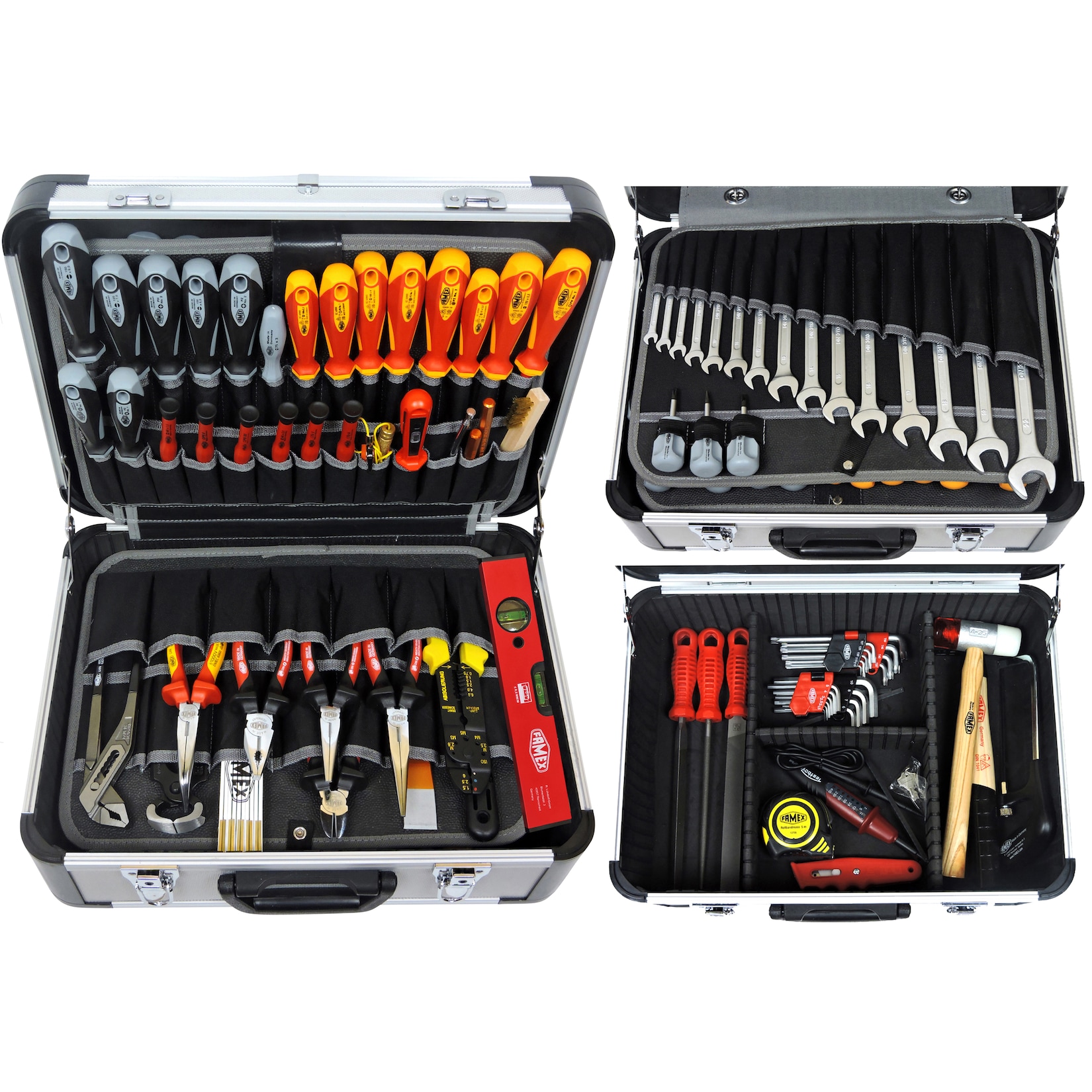 FAMEX 418-88 Profi Werkzeugkoffer mit Werkzeug Set in Top Qualität