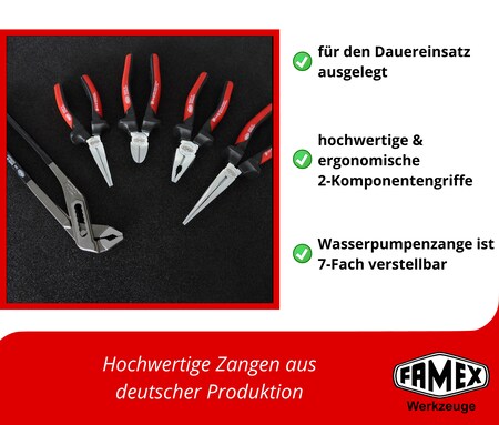 FAMEX 420-18 Profi Werkzeugkoffer mit Werkzeug Set und Steckschlüsselsatz  bei Marktkauf online bestellen