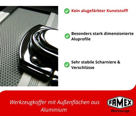 FAMEX 420-88 Profi Werkzeugkoffer mit Top-Werkzeug bei Marktkauf online  bestellen