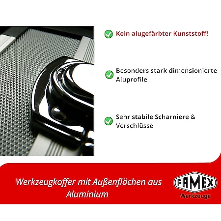 FAMEX 420-88 Profi Werkzeugkoffer mit Top-Werkzeug bei Marktkauf online  bestellen