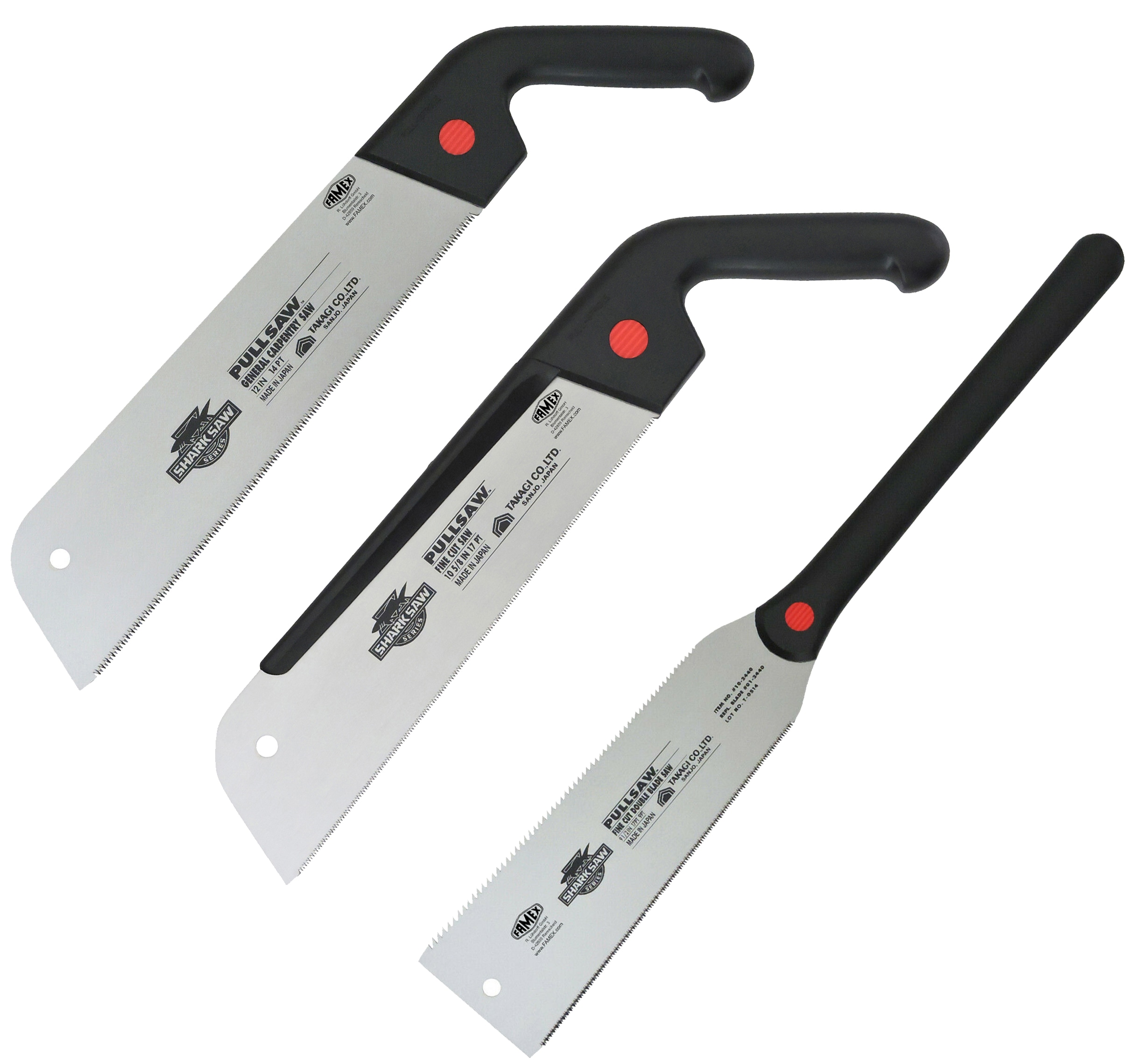 FAMEX 5534 Tischler Set - Japans&auml;ge Ryoba, Dozuki, Kataba 