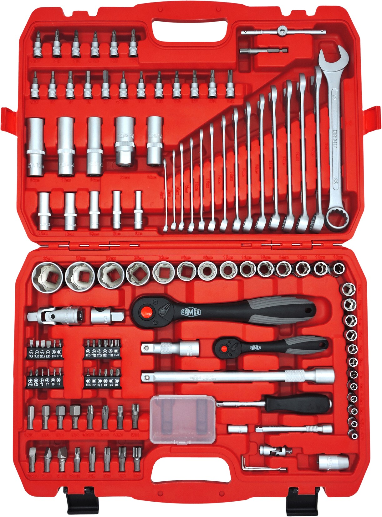 FAMEX 568-44 Mechaniker Steckschlüsselsatz 125-teilig