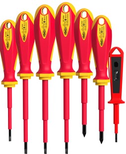 FAMEX 7734-7 Elektriker Schraubendreher VDE aus deutscher Produktion - 7-tlg. 