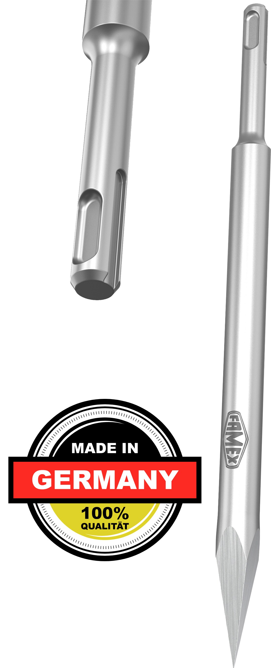 FAMEX 8325 SDS Plus Spitzmei&szlig;el aus deutscher Produktion 