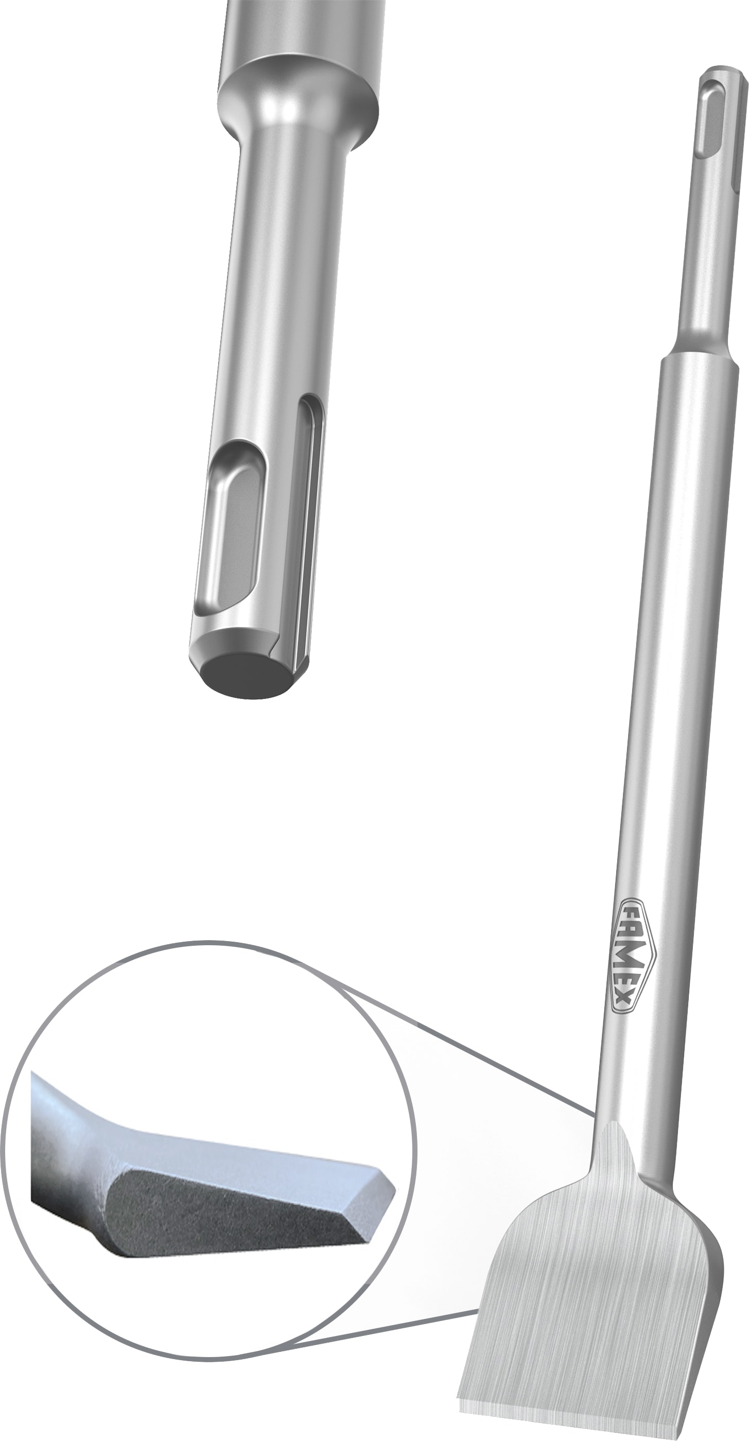 FAMEX 8341 Fliesenmeissel SDS-Plus 40x250 mm 