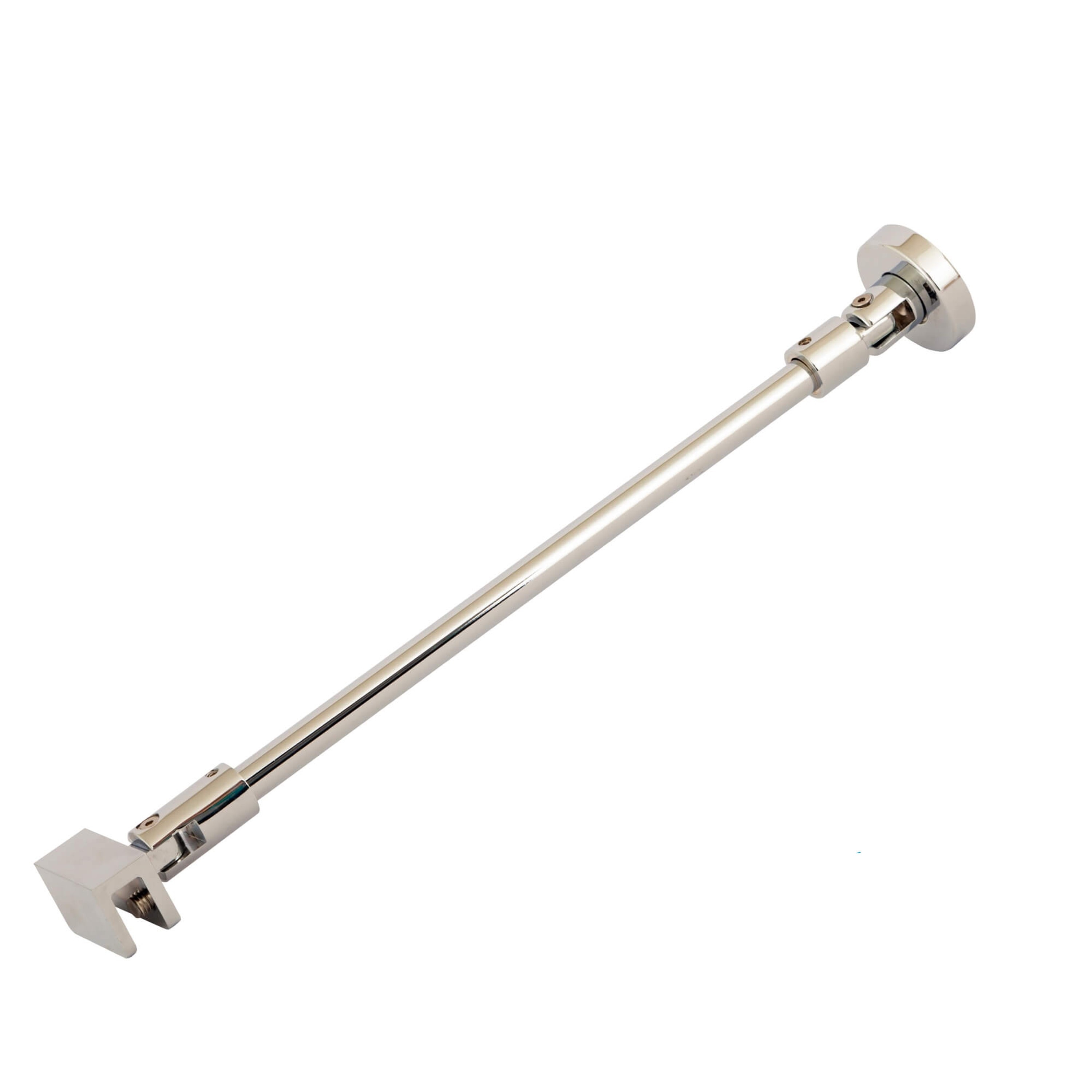 Dusbad Wandanschluss-Set - Stabilisator f&uuml;r Duschkabine Glas/Wand 300mm, chorm 