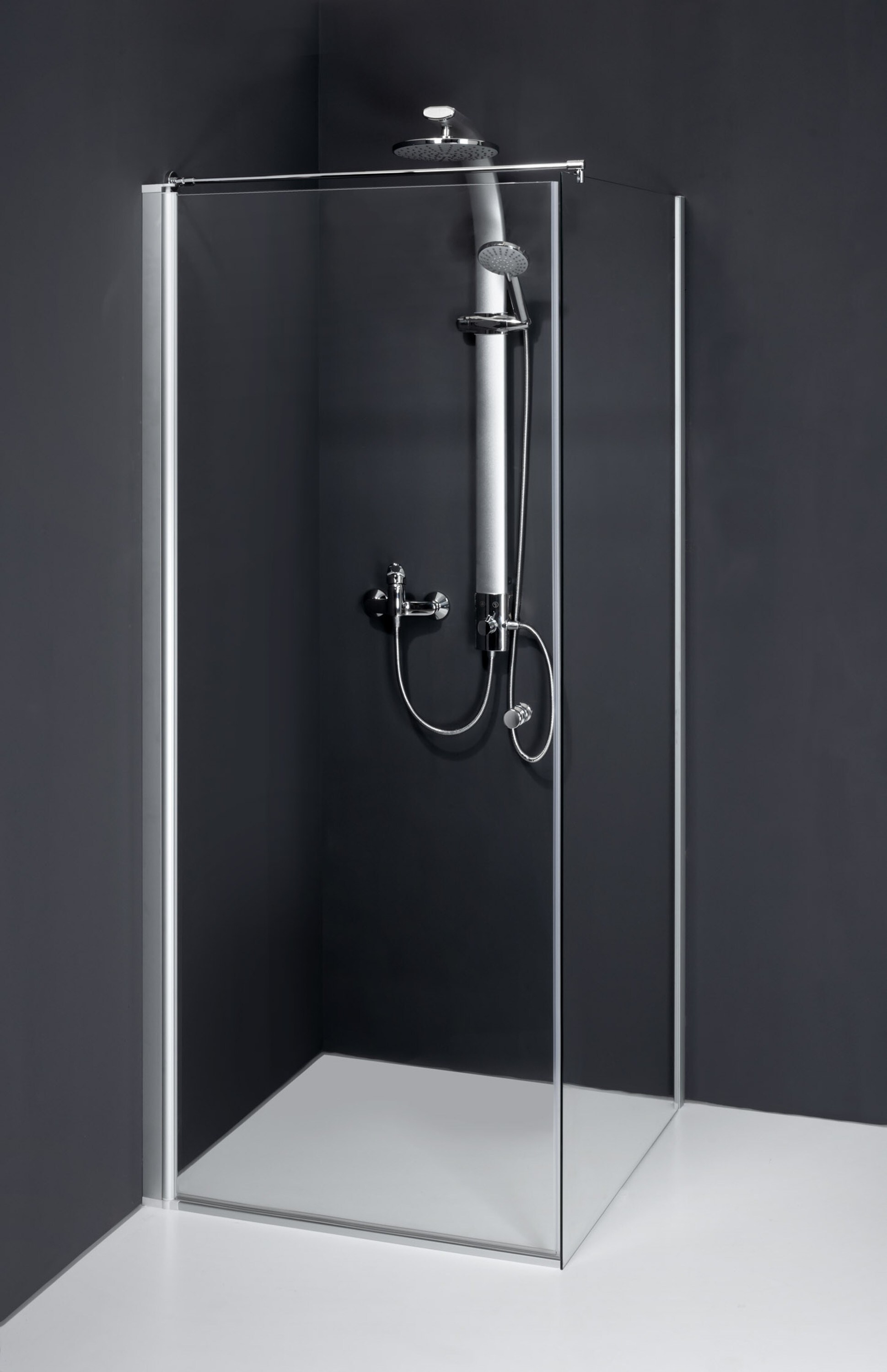 Duschkabine Dusbad Vital 5 Pendelt&uuml;r + Seitenwand Anschlag:Rechts,Breite:80cm 