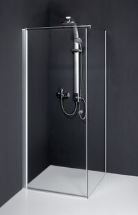 Duschkabine Dusbad Vital 5 Pendeltür + Seitenwand Anschlag:Rechts,Breite:80cm 