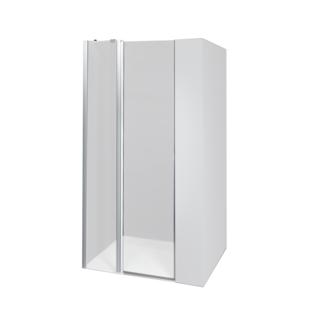 Duschkabine Dusbad Vital 5 Pendeltür an FT+Seitenwand Anschlag:Links,Breite:80cm 