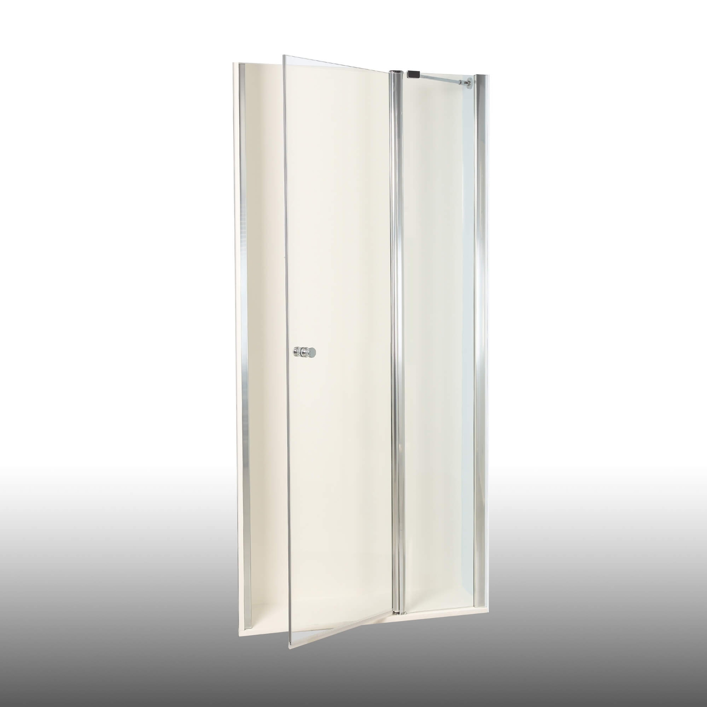 Duschkabine/ Duschabtrennung Dusbad Vital 2 Pendelt&uuml;r an Festteil f&uuml;r Nischendusche  links 975mm 