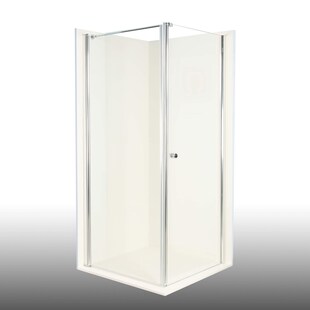 Duschkabine/ Duschabtrennung Dusbad Vital 2 Drehtür rechts + Duschwand links (Kombination) rechts 800mm links 775mm 