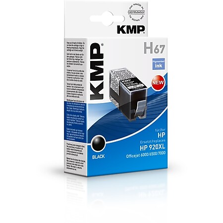 KMP H67 - Tinte auf Pigmentbasis - Schwarz - OfficeJet 6000 HP OfficeJet 6000 Wireless HP OfficeJet 6000 special Edition HP OfficeJet 6500 ... - 1 Stück(e) 