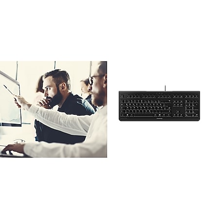 Cherry KC 1000 - Tastatur - Laser - 4 Tasten QWERTZ - Schwarz bei Marktkauf  online bestellen