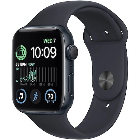 Apple Watch SE 2.Gen GPS 2022 40mm Smartwatch Alu Sportband Mitternacht Schwarz 