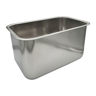 Spülbecken Gastronorm aus Edelstahl, 50x30x30 cm 