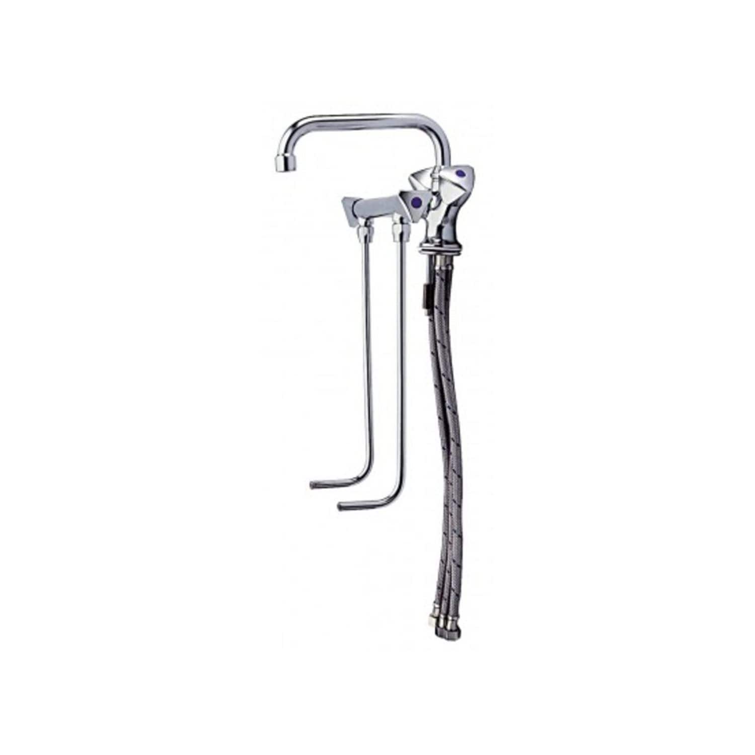 Wasserhahn, K&uuml;chenarmatur, Wasserarmatur - f&uuml;r Warm und Kaltwasser, Hochdruck f&uuml;r 2 Becken 