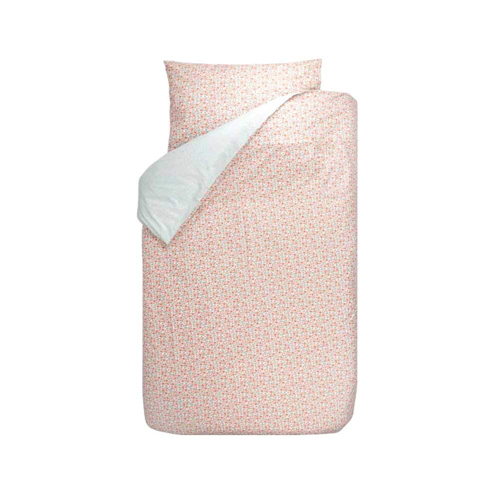 Bink Kinderbettw&auml;sche  Bibi Streubl&uuml;mchen rosa rot t&uuml;rkis 100 x 135 