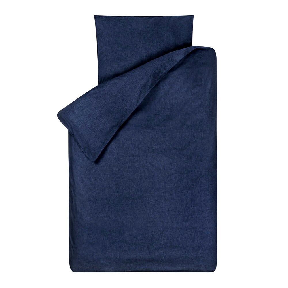 Bink Bettwäsche Bo uni jeansblau 135 x 200