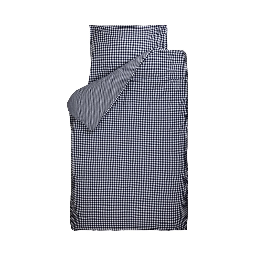 Bink Kinderbettw&auml;sche BB Karo blau 100 x 135 