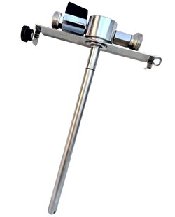 5 Liter Bierfass Adapter, hochwertige Metallausführung mit Bierabstellhahn 