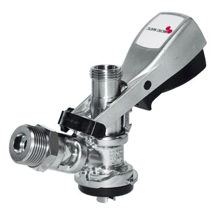 Zapfkopf, Keg Anschluss - Micro Matic Typ Korb | Kelleranstich mit Edelstahl-Stößel & Rücklaufsicherung 