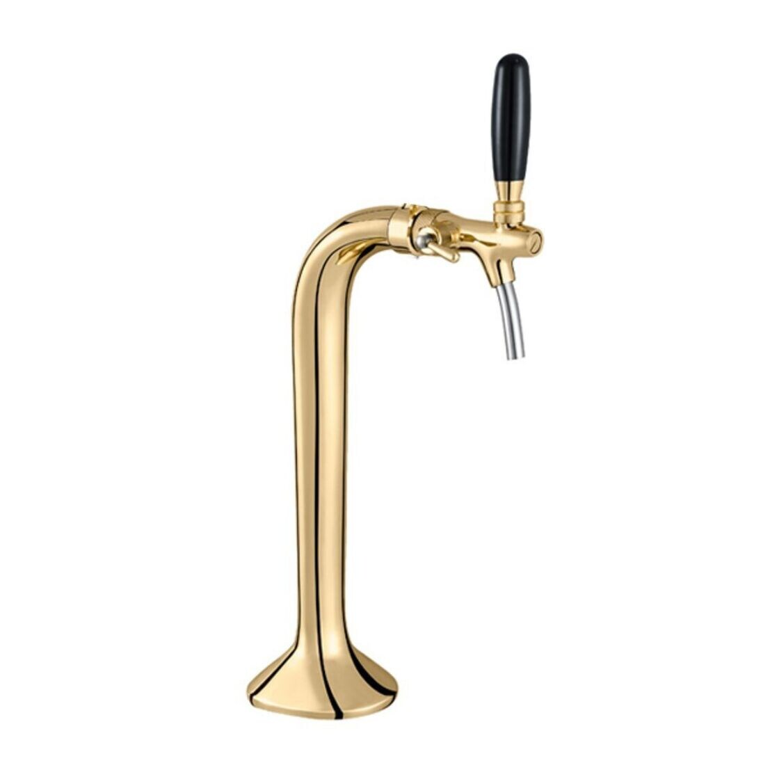 Schanksäule goldfarben 1-leitig, elegant, "Topp-Qualität!" (Paketpreis)