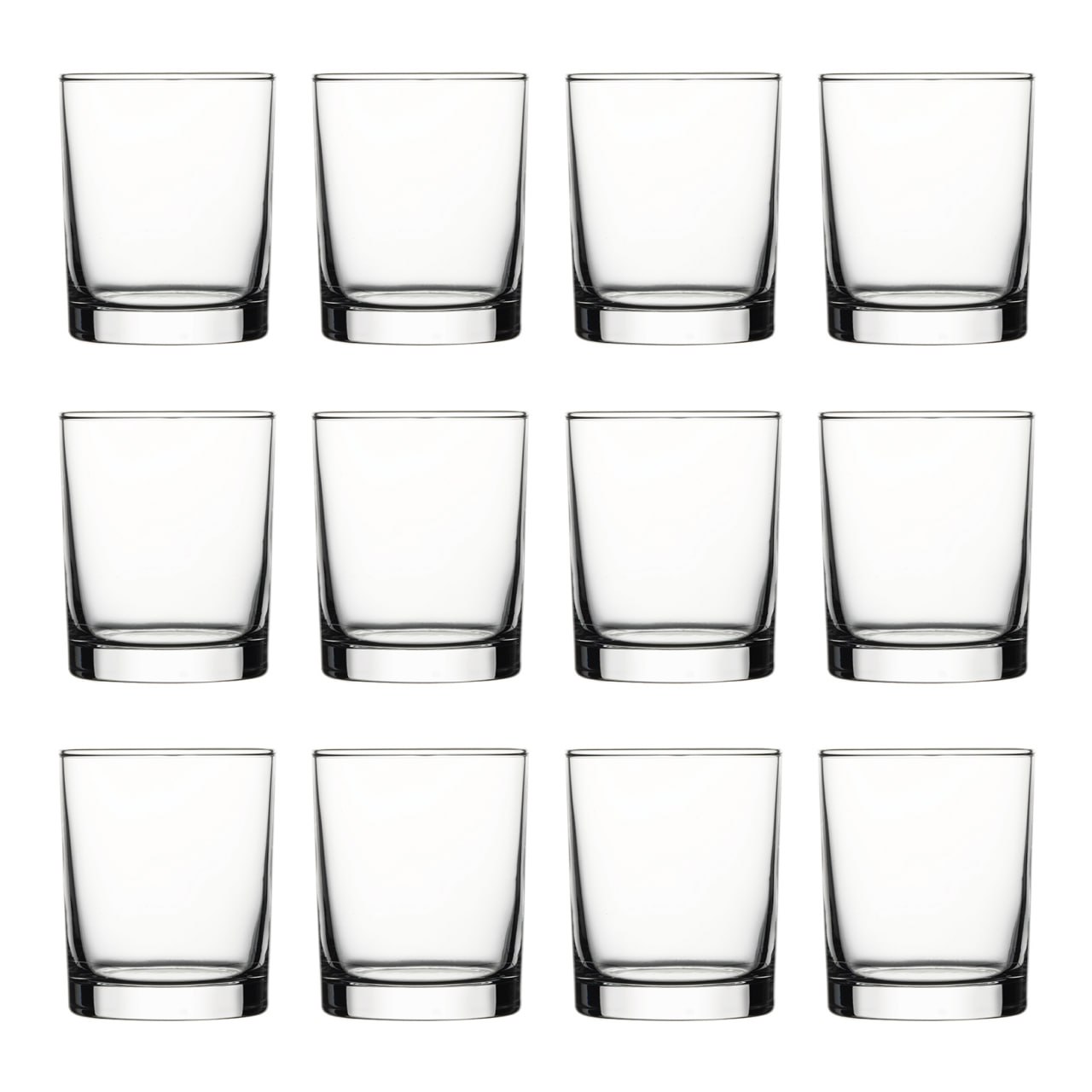 Whiskygl&auml;ser, Whiskybecher - Istanbul, 12er-Set, Stilvolle Gl&auml;ser f&uuml;r Whisky & mehr, 245 ml 