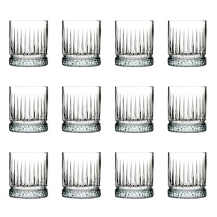 Whiskygläser, Whiskybecher - Elysia, 12er-Set, Stilvolle Gläser für Whisky & mehr, 355 ml 
