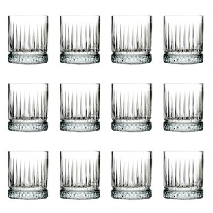 Whiskygläser, Whiskybecher - Elysia, 12er-Set, Stilvolle Gläser für Whisky & mehr, 210ml 