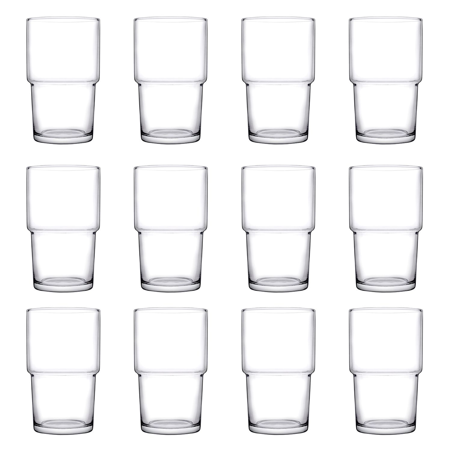 Longdrinkgl&auml;ser, Trinkgl&auml;ser 12er-Set - Hill, 440 ml 