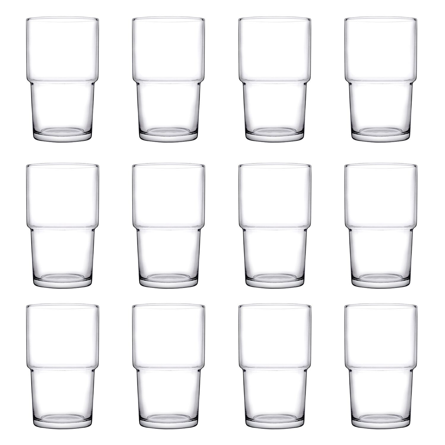 Longdrinkgläser, Trinkgläser 12er-Set - Hill,